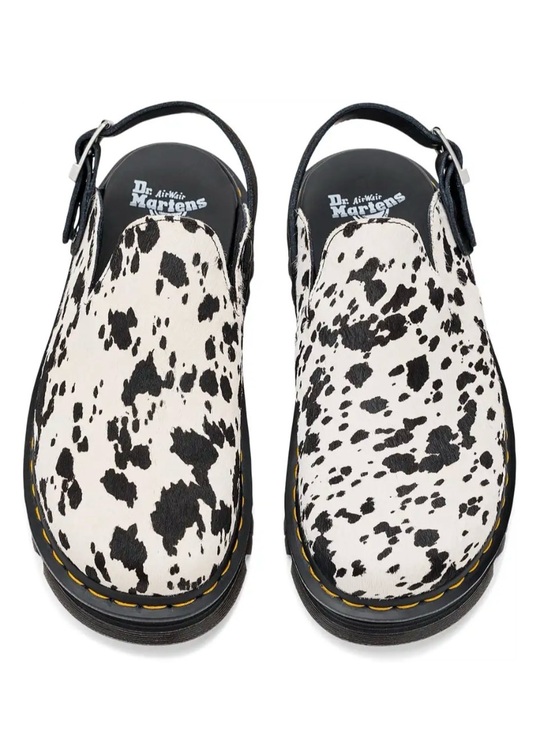 Dr. Martens Shoes - Dr. Martens Black and White Dalmatian Print Sandals